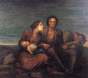 George Frederick watts,O.M.,R.A. The Irish Famine oil painting artist